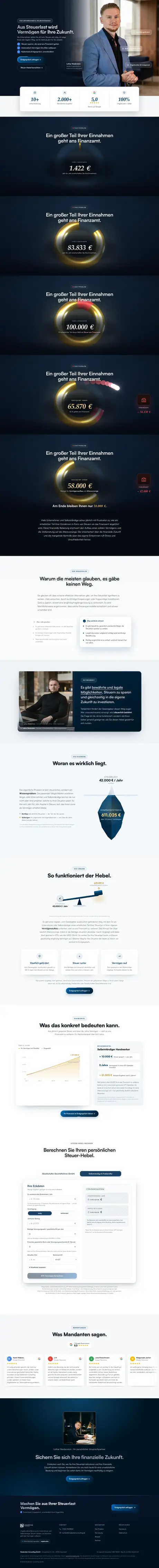 Komplette Startseite von lotharniederstein.de, gebaut von Niederstein Marketing